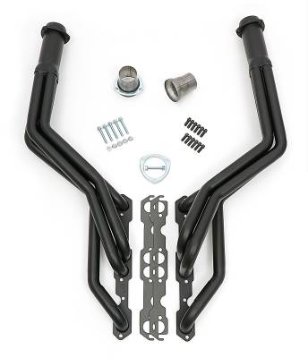 Hedman Hedders - Hedman 69033 Black 1.5" Long-Tube Swap Headers for SB Chevy In 2WD S10