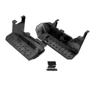Omix - Omix 11139.02 Pair Of Factory Replacement Black Side Steps for 76-86 CJ