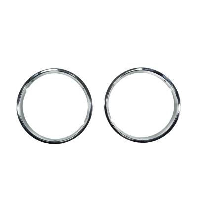 Omix - Omix 12419.08 Headlight Bezel Kit Chrome 97-06 Jeep Wrangler TJ