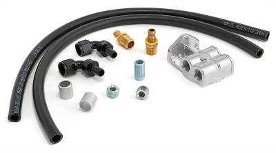 Trans-Dapt Performance - Trans-Dapt 1014 Cast Alu. Oil Filter Integration Kit for LS Swap Oil Pans Each