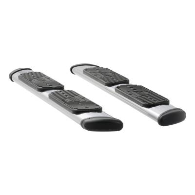 LUVERNE - LUVERNE 477078-401445 Regal-7 Polished Oval Steps 78" Silverado & Sierra Ext Cab