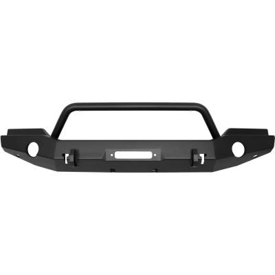 Westin - Westin 59-80045 WJ2 Full Width Front Bumper w/BullBar for 07-18 Jeep Wrangler JK