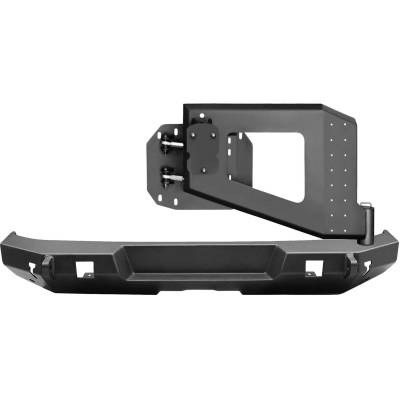Westin - Westin 59-82015 WJ2 Rear Bumper w/Tire Carrier for 07-18 Jeep Wrangler JK