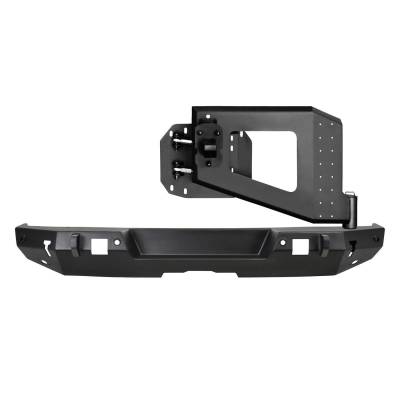 Westin - Westin 59-82055 WJ2 Rear Bumper/Tire Carrier/Sensors for 18-26 Jeep Wrangler JL