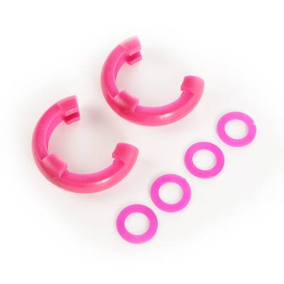Rugged Ridge - Rugged Ridge 11235.34 D-Ring Shackle Isolator Kit Pink Pair 3/4 inch