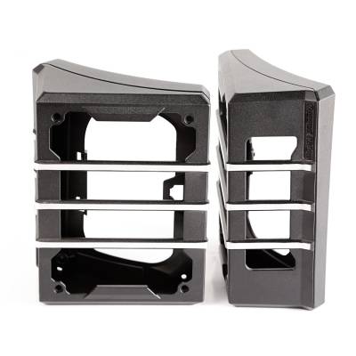 Rugged Ridge - Rugged Ridge 11226.04 Elite Guard Taillight Brushed Black for 07-18 Wrangler JK