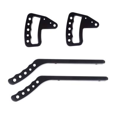Rugged Ridge - ORV Suspension 13505.50 F/R Metal Grab Handle Aluminum Set for 07-18 Wrangler JK