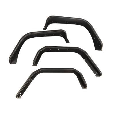 Rugged Ridge - Rugged Ridge 11615.48 Steel Tube Fender Flares F/R Set 07-18 Wrangler JK