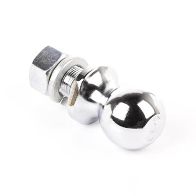 Rugged Ridge - Rugged Ridge 11305.03 Trailer Hitch Ball 2" Ball 1" Diameter Shank Chrome