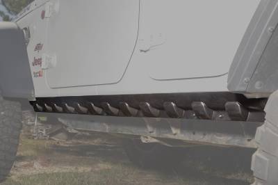 Rugged Ridge - Rugged Ridge 11651.61 Rocker Guard Body Armor 18-21 Jeep Wrangler JL 4DR