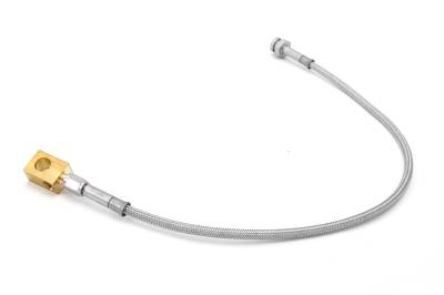 Rugged Ridge - Rugged Ridge 16734.01 Brake Hose Kit Front Stainless Drum 66-71 Jeep CJ/Comando