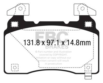 EBC Brakes - EBC Brakes S6KF1185 S6 Kits Bluestuff & GD Rotors for 15-18 Chevy Camaro