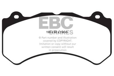 EBC Brakes - EBC Brakes S6KF1242 S6 Kits Bluestuff & GD Rotors for 09-15 Camaro CTS