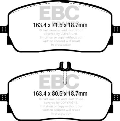 EBC Brakes - EBC Brakes DP42390R Yellowstuff Street & Track Brake Pads