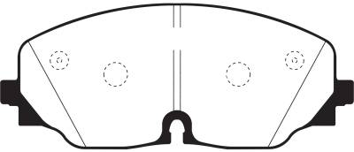 EBC Brakes - EBC Brakes DP43087R Yellowstuff Street & Track Brake Pads