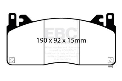 EBC Brakes - EBC Brakes DP53055NDX Bluestuff NDX Full Race Brake Pads for 15-20 Mustang