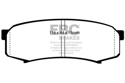 EBC Brakes - EBC Brakes DP5993NDX Bluestuff NDX Full Race Brake Pads