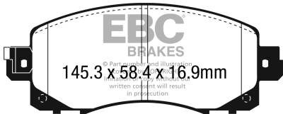 EBC Brakes - EBC Brakes DP22330 Greenstuff 2000 Series Sport Brake Pads