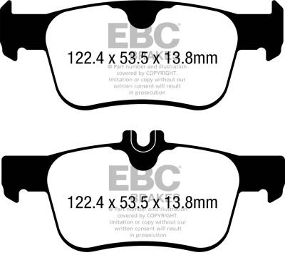 EBC Brakes - EBC Brakes DP22402 Greenstuff 2000 Series Sport Brake Pads for 17-21 Honda Civic