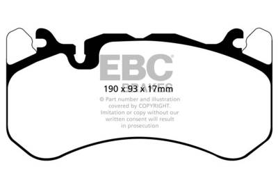 EBC Brakes - EBC Brakes DP32081C Redstuff Ceramic Low Dust Brake Pads for 14-18 RS7
