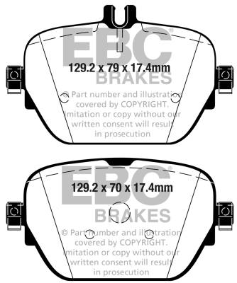 EBC Brakes - EBC Brakes DP32314C Redstuff Ceramic Low Dust Brake Pads