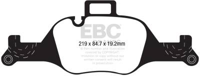 EBC Brakes - EBC Brakes DP32289C Redstuff Ceramic Low Dust Brake Pads