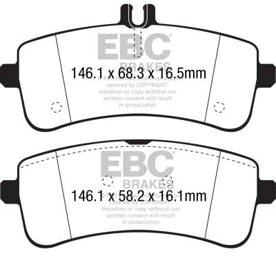 EBC Brakes - EBC Brakes DP32350C Redstuff Ceramic Low Dust Brake Pads