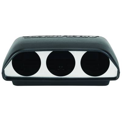AutoMeter - AutoMeter 5288 Triple Dash Top Black 2-1/16" Universal