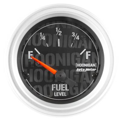 AutoMeter - AutoMeter 4316-09000 Hoonigan Air Core Fuel Level Gauge 240-33Ohm 2-1/16"