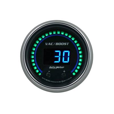 AutoMeter - AutoMeter 6758-CB Cobalt Elite Digital 2-Channel Vac/Boost Scale PSI/BAR 2-1/16"