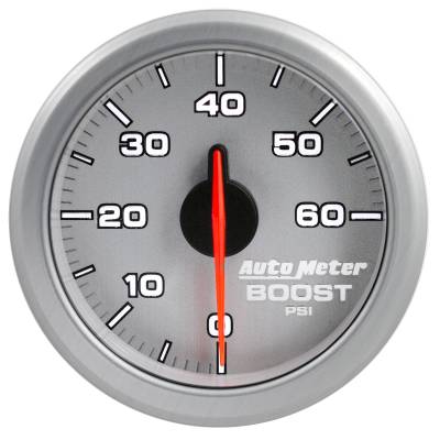 AutoMeter - AutoMeter 9160-UL Air Core AirDrive Boost Gauge Silver 0-60PSI 2-1/16"
