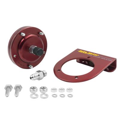 AutoMeter - AutoMeter 5376 Fitting Fuel Pressure Isolator Red Anodized Alu 15PSI Gauges -4AN