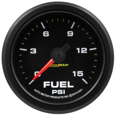 AutoMeter - AutoMeter 9261 Extreme Environment Fuel Press Gauge 15PSI 2-1/16" Stepper Motor
