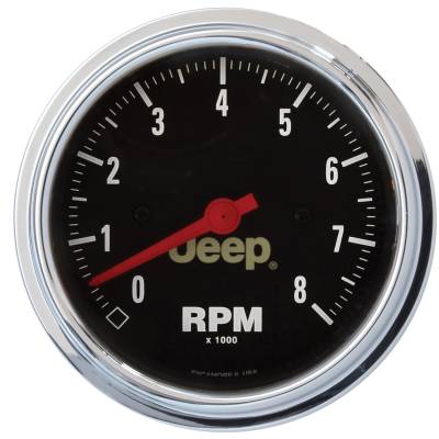 AutoMeter - AutoMeter 880246 In-Dash Tachometer 0-8000 RPM 3-3/8" for Jeep