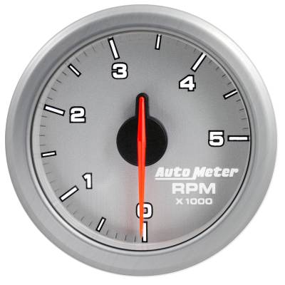 AutoMeter - AutoMeter 9198-UL Air Core AirDrive Tachometer Silver 0-5000RPM 2-1/16"