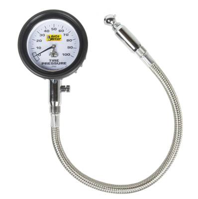 AutoMeter - AutoMeter 2164 Tire Pressure Gauge 0-100PSI Analog