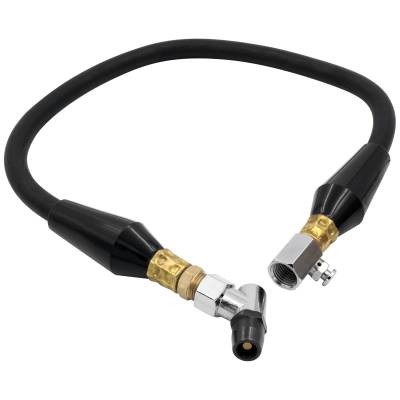 AutoMeter - AutoMeter 2166 24" Air Hose Assy Strain Relief Bleed Valve Bullet Foot Air Chuck