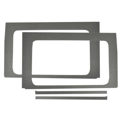 Design Engineering - Design Engineering 50176 Gray Leather Look Rear Side Window Only for Jeep JL 4DR
