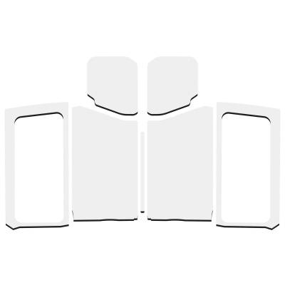 Design Engineering - Design Engineering 50281 White Finish Complete Headliner Kit for Wrangler JL 2DR