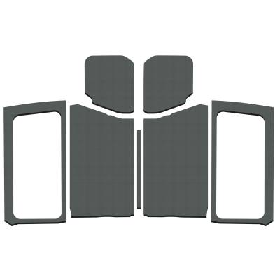 Design Engineering - Design Engineering 50282 Gray Finish Complete Headliner Kit for Wrangler JL 2DR