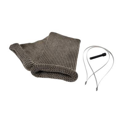 Design Engineering - Design Engineering 10040 Titanium Knit Exhaust Sleeve 4" x 24"