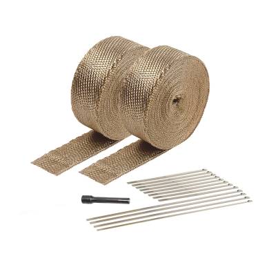 Design Engineering - Design Engineering 10095 Titanium Exhaust & Pipe Wrap Kit 2" x 50' w/Ties & Tool