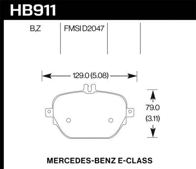 Hawk Performance - Hawk Performance HB911B.654 HPS 5.0 Disc Brake Pad