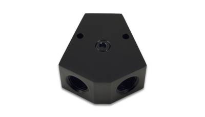 Vibrant Performance - Vibrant 10821 Y-Block w/1/8" NPT Port Single Size 1/2" NPT Dual Size 3/8" NPT