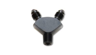Vibrant Performance - Vibrant 10818 Y-Adapter Fitting Size 1/8" NPT x Dual -3AN