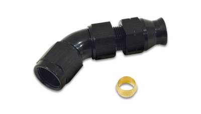 Vibrant Performance - Vibrant 16555 45-DEG Tube To Female AN Adapter Tube OD 5/16" Size -6AN