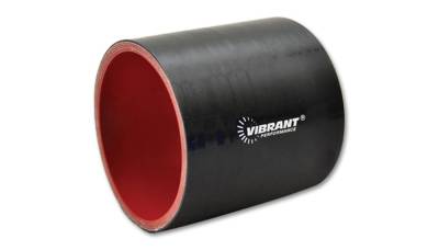Vibrant Performance - Vibrant 19810 Straight Hose Coupler 1.125" ID x 3" Long Gloss Black