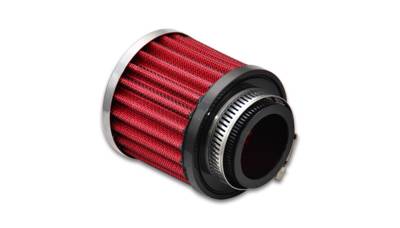 Vibrant Performance - Vibrant 2188 Crankcase Breather Filter w/Chrome Cap 1.5" Inlet ID