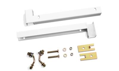 RealTruck Backrack - Backrack 30122TBW White 21" Toolbox Hardware Kit for 19-25 Silverado/Sierra 1500