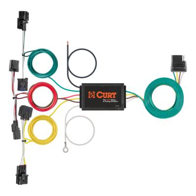 CURT - CURT 56457 Custom Wiring Harness 4-Way Flat Output Select Kia Forte